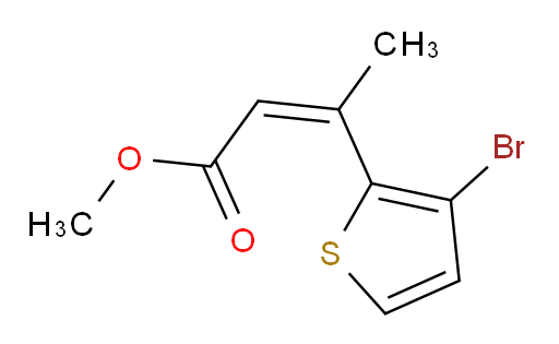 methyl (2Z)-3-(3-bromothiophen-2-yl)but-2-enoate