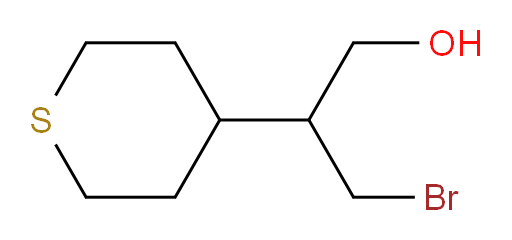 3-bromo-2-(thian-4-yl)propan-1-ol