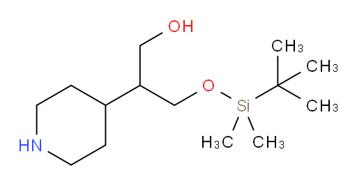 3-[(tert-butyldimethylsilyl)oxy]-2-(piperidin-4-yl)propan-1-ol