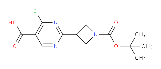 2-{1-[(tert-butoxy)carbonyl]azetidin-3-yl}-4-chloropyrimidine-5-carboxylic acid