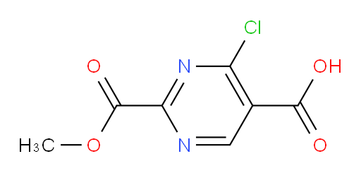 4-chloro-2-(methoxycarbonyl)pyrimidine-5-carboxylic acid