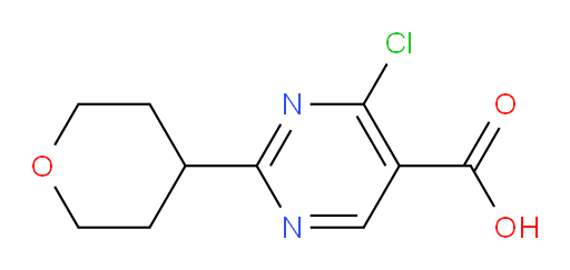 4-chloro-2-(oxan-4-yl)pyrimidine-5-carboxylic acid