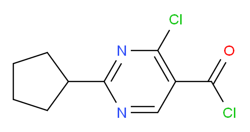 4-chloro-2-cyclopentylpyrimidine-5-carbonyl chloride