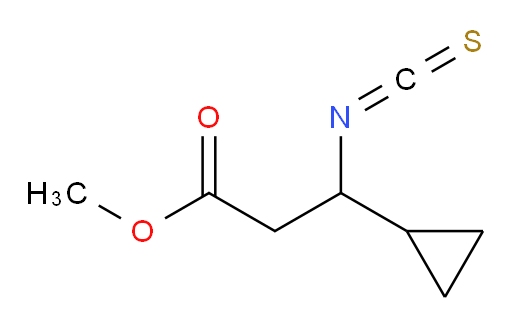 methyl 3-cyclopropyl-3-isothiocyanatopropanoate