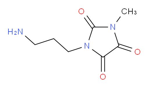 1-(3-aminopropyl)-3-methylimidazolidine-2,4,5-trione