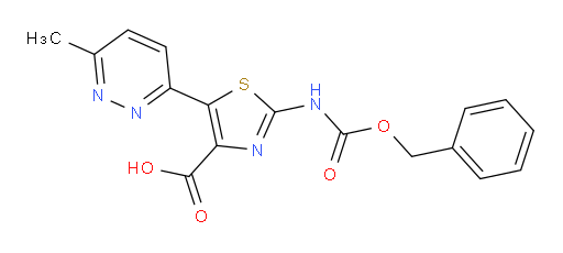 2-{[(benzyloxy)carbonyl]amino}-5-(6-methylpyridazin-3-yl)-1,3-thiazole-4-carboxylic acid
