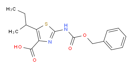 2-{[(benzyloxy)carbonyl]amino}-5-(butan-2-yl)-1,3-thiazole-4-carboxylic acid