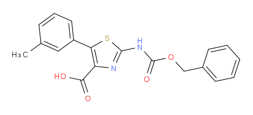 2-{[(benzyloxy)carbonyl]amino}-5-(3-methylphenyl)-1,3-thiazole-4-carboxylic acid