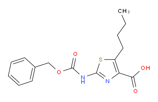 2-{[(benzyloxy)carbonyl]amino}-5-butyl-1,3-thiazole-4-carboxylic acid