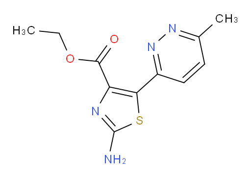 ethyl 2-amino-5-(6-methylpyridazin-3-yl)-1,3-thiazole-4-carboxylate