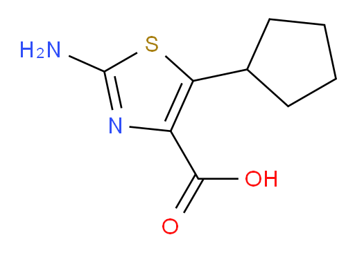 2-amino-5-cyclopentyl-1,3-thiazole-4-carboxylic acid