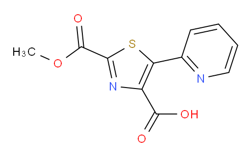 2-(methoxycarbonyl)-5-(pyridin-2-yl)-1,3-thiazole-4-carboxylic acid