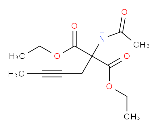 1,3-diethyl 2-(but-2-yn-1-yl)-2-acetamidopropanedioate