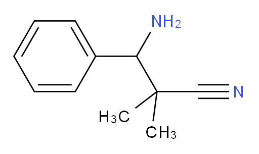 3-amino-2,2-dimethyl-3-phenylpropanenitrile