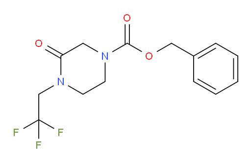 benzyl 3-oxo-4-(2,2,2-trifluoroethyl)piperazine-1-carboxylate