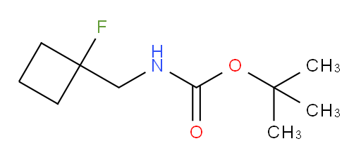 tert-butyl N-[(1-fluorocyclobutyl)methyl]carbamate