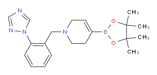 4-(4,4,5,5-tetramethyl-1,3,2-dioxaborolan-2-yl)-1-{[2-(1H-1,2,4-triazol-1-yl)phenyl]methyl}-1,2,3,6-tetrahydropyridine