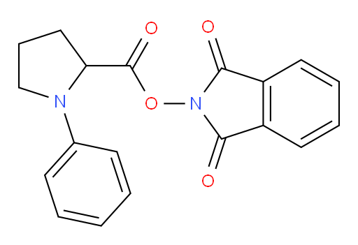 1,3-dioxo-2,3-dihydro-1H-isoindol-2-yl 1-phenylpyrrolidine-2-carboxylate