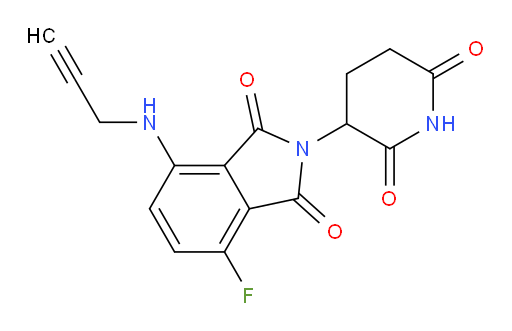 2-(2,6-dioxopiperidin-3-yl)-4-fluoro-7-[(prop-2-yn-1-yl)amino]-2,3-dihydro-1H-isoindole-1,3-dione
