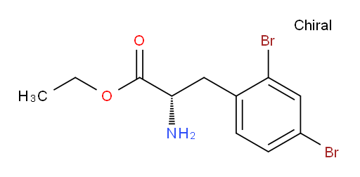 ethyl (2S)-2-amino-3-(2,4-dibromophenyl)propanoate
