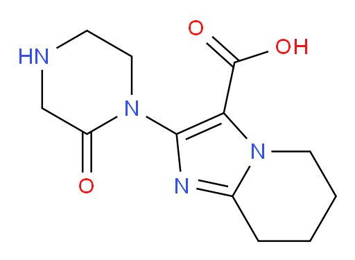 2-(2-oxopiperazin-1-yl)-5H,6H,7H,8H-imidazo[1,2-a]pyridine-3-carboxylic acid