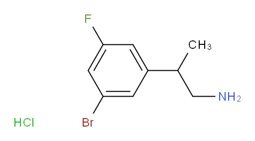 2-(3-bromo-5-fluorophenyl)propan-1-amine hydrochloride