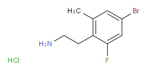 2-(4-bromo-2-fluoro-6-methylphenyl)ethan-1-amine hydrochloride