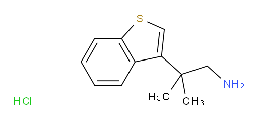 2-(1-benzothiophen-3-yl)-2-methylpropan-1-amine hydrochloride