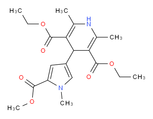 3,5-diethyl 4-[5-(methoxycarbonyl)-1-methyl-1H-pyrrol-3-yl]-2,6-dimethyl-1,4-dihydropyridine-3,5-dicarboxylate