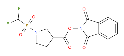 1,3-dioxo-2,3-dihydro-1H-isoindol-2-yl 1-difluoromethanesulfonylpyrrolidine-3-carboxylate