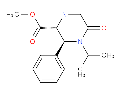 rac-methyl (2R,3S)-5-oxo-3-phenyl-4-(propan-2-yl)piperazine-2-carboxylate