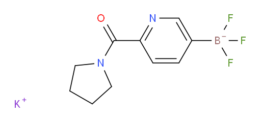 potassium trifluoro[6-(pyrrolidine-1-carbonyl)pyridin-3-yl]boranuide