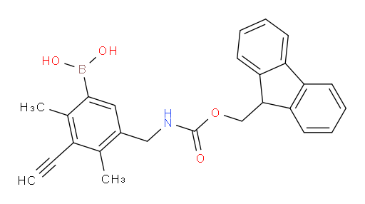 {3-ethynyl-5-[({[(9H-fluoren-9-yl)methoxy]carbonyl}amino)methyl]-2,4-dimethylphenyl}boronic acid