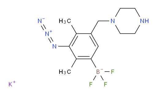 potassium {3-azido-2,4-dimethyl-5-[(piperazin-1-yl)methyl]phenyl}trifluoroboranuide