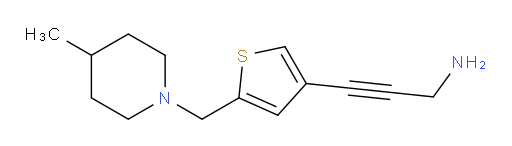 3-{5-[(4-methylpiperidin-1-yl)methyl]thiophen-3-yl}prop-2-yn-1-amine