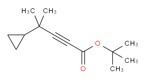 tert-butyl 4-cyclopropyl-4-methylpent-2-ynoate
