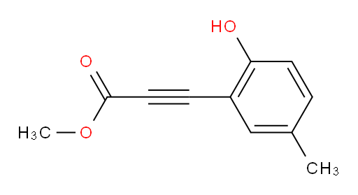 methyl 3-(2-hydroxy-5-methylphenyl)prop-2-ynoate