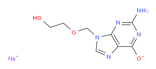 sodium 2-amino-9-[(2-hydroxyethoxy)methyl]-9H-purin-6-olate