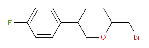 2-(bromomethyl)-5-(4-fluorophenyl)oxane