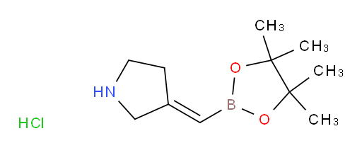 3-[(4,4,5,5-tetramethyl-1,3,2-dioxaborolan-2-yl)methylidene]pyrrolidine hydrochloride