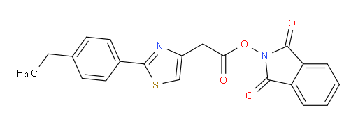 1,3-dioxo-2,3-dihydro-1H-isoindol-2-yl 2-[2-(4-ethylphenyl)-1,3-thiazol-4-yl]acetate