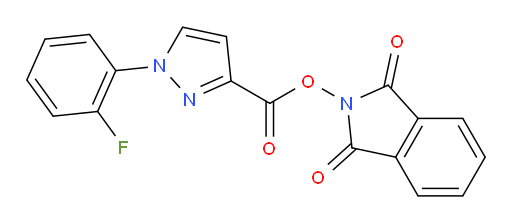 1,3-dioxo-2,3-dihydro-1H-isoindol-2-yl 1-(2-fluorophenyl)-1H-pyrazole-3-carboxylate