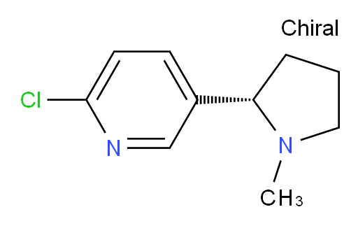 2-chloro-5-[(2S)-1-methylpyrrolidin-2-yl]pyridine