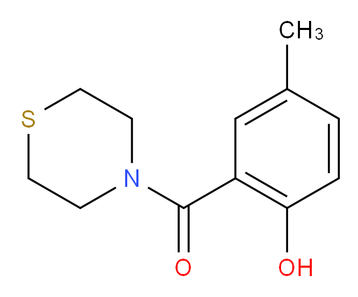 4-methyl-2-(thiomorpholine-4-carbonyl)phenol