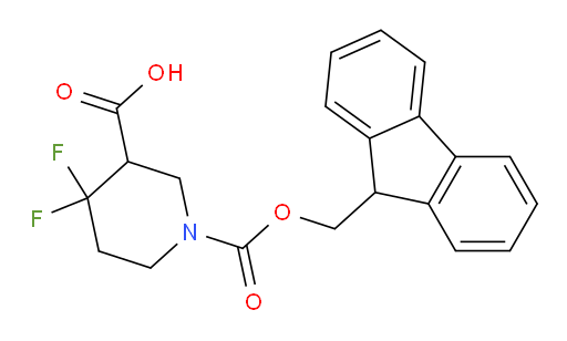 1-{[(9H-fluoren-9-yl)methoxy]carbonyl}-4,4-difluoropiperidine-3-carboxylic acid