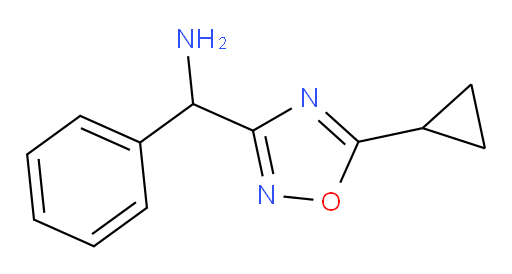 (5-cyclopropyl-1,2,4-oxadiazol-3-yl)(phenyl)methanamine