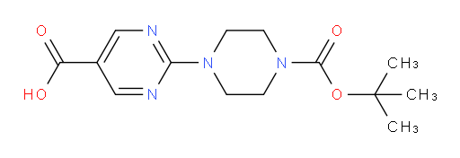 2-{4-[(tert-butoxy)carbonyl]piperazin-1-yl}pyrimidine-5-carboxylic acid
