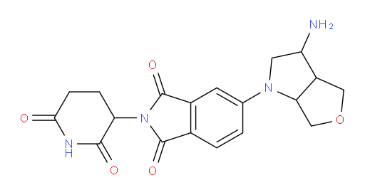 5-{3-amino-hexahydro-1H-furo[3,4-b]pyrrol-1-yl}-2-(2,6-dioxopiperidin-3-yl)-2,3-dihydro-1H-isoindole-1,3-dione