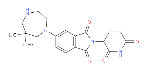 5-(6,6-dimethyl-1,4-diazepan-1-yl)-2-(2,6-dioxopiperidin-3-yl)-2,3-dihydro-1H-isoindole-1,3-dione