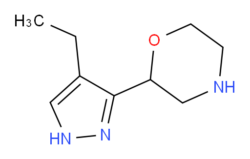 2-(4-ethyl-1H-pyrazol-3-yl)morpholine